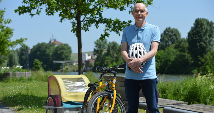 Volker Geis, ein überzeugter Fahrradfahrer aus Heilbronn.